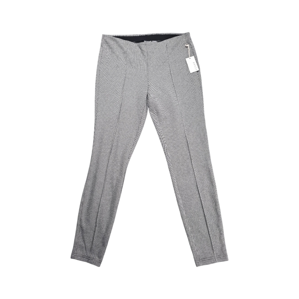 Kenar Women's Slim Fit Dress Pants Black White houndstooth print Size 10 NWT